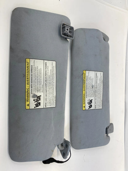 2009-2015 JAGUAR XF SUN VISOR PAIR SET DRIVER PASSENGER SUNROOF VERSION OEM