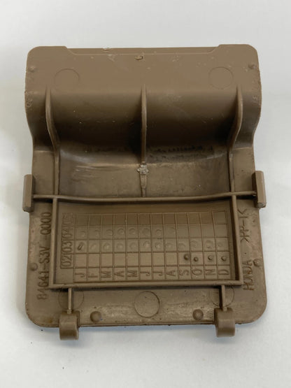 03-06 ACURA MDX REAR CHILD SEAT ANCHOR FINISH PLATE CAP COVER 84641-S3V-Q00 OEM