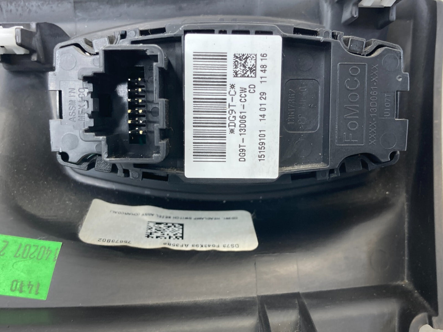 2013-2020 Ford Fusion Dash Dimmer Headlight Lamp Switch w/ Trim DG9T-13D061-CCW