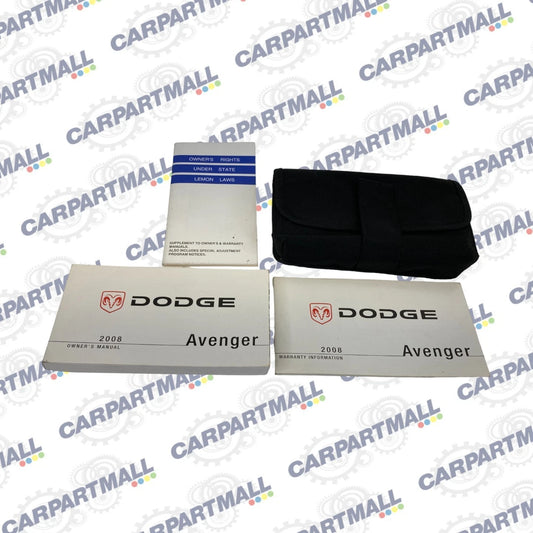 2008 08 DODGE AVENGER OWNERS MANUAL BOOK INFORMATION GUIDE W/ CASE OEM