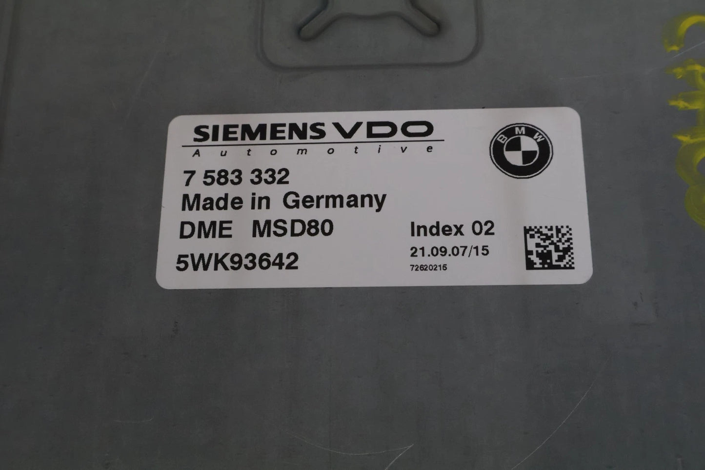 08 BMW 535XI 08-10 535I ENGINE COMPUTER CONTROL MODULE ECU ECM 7-583-332 OEM