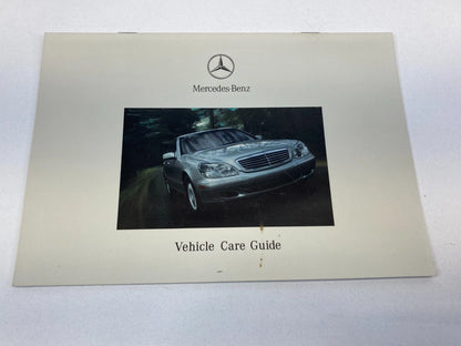 2000 MERCEDES-BENZ E-CLASS OWNERS MANUAL CONSUMER INFO WARRANTY BOOK W/ CASE OEM