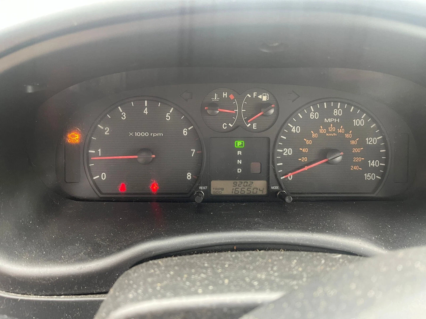 2003-2005 HYUNDAI SONATA 2.7L AT SPEEDOMETER INSTRUMENT CLUSTER 166.504 MILES