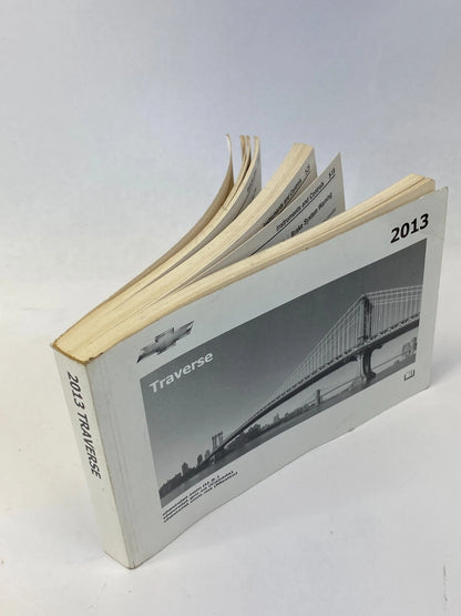 2013 CHEVROLET TRAVERSE OWNERS MANUAL WITH INFOTAINMENT SYSTEM GUIDE BOOK OEM