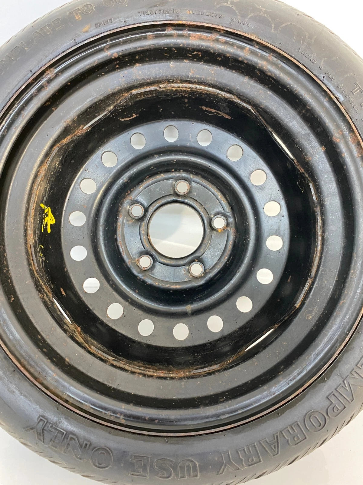 1986-1991 CADILLAC SEVILLE EMERGENCY SPARE TIRE RIM COMPACT DONUT T125/70D15