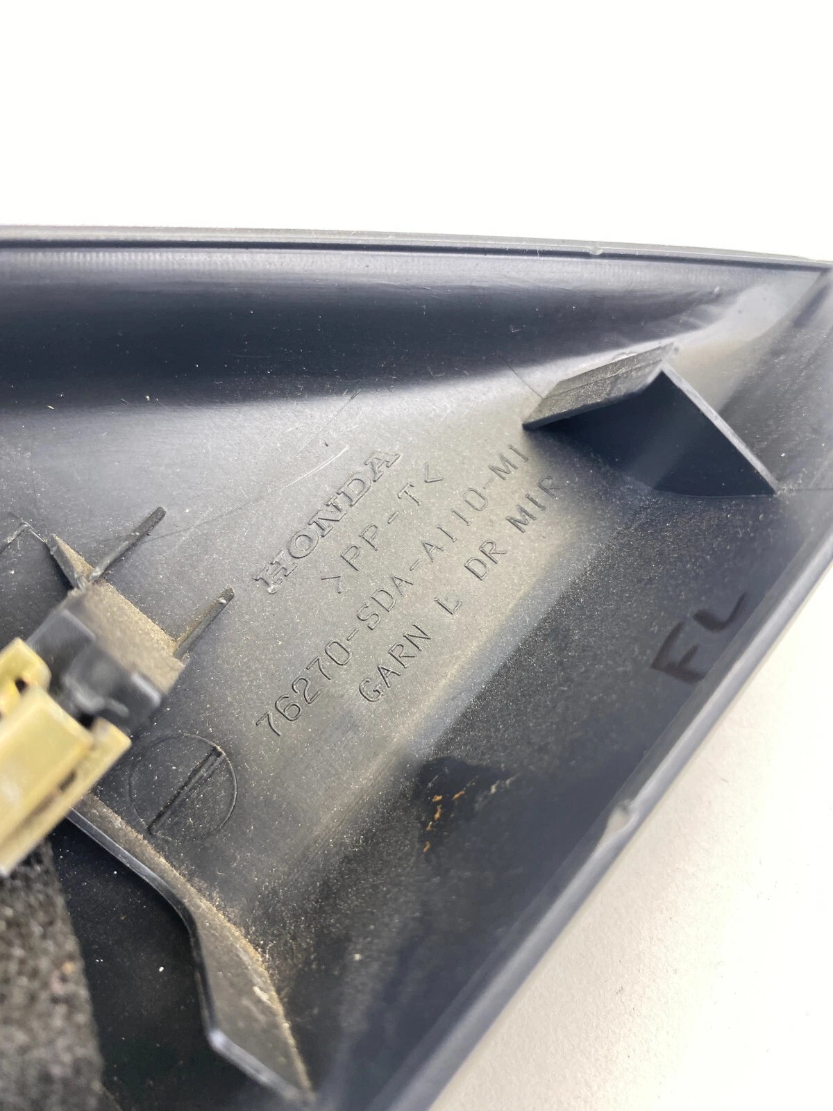 2003-2007 HONDA ACCORD FRONT LEFT SIDE INTERIOR MIRROR COVER TRIM 76270SDAA110M1