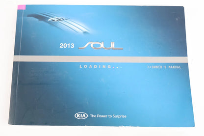 2013 13 KIA SOUL OWNER'S OWNERS MANUAL WARRANTY GUIDE BOOK SET OEM