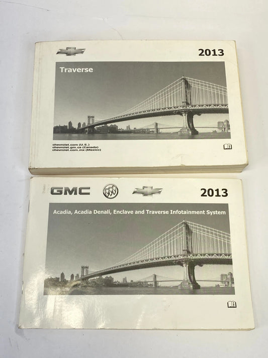 2013 CHEVROLET TRAVERSE OWNERS MANUAL WITH INFOTAINMENT SYSTEM GUIDE BOOK OEM