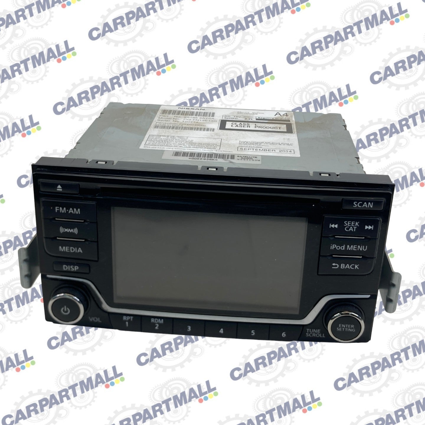 2015-2017 Nissan Quest Radio Receiver AM/FM CD Player XM Screen 28185-4AY0A OEM