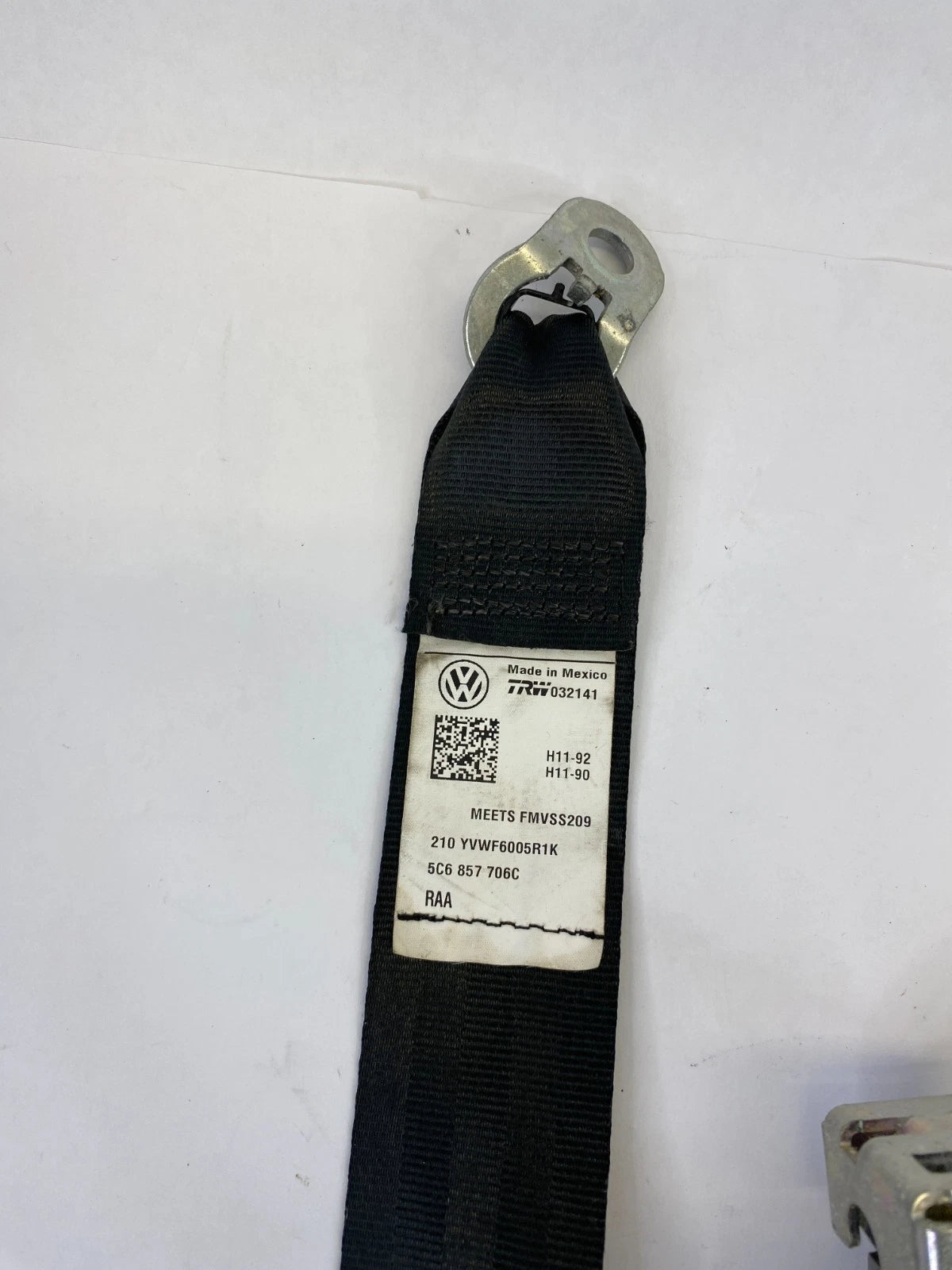 2011-2018 VW VOLKSWAGEN JETTA SEDAN FRONT RIGHT SEAT BELT RETRACTOR 5C6-857-706C