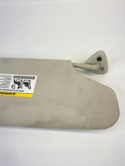 08-10 DODGE CHARGER FRONT LEFT DRIVER SIDE SUN VISOR SHADE W/ MIRROR GREY OEM