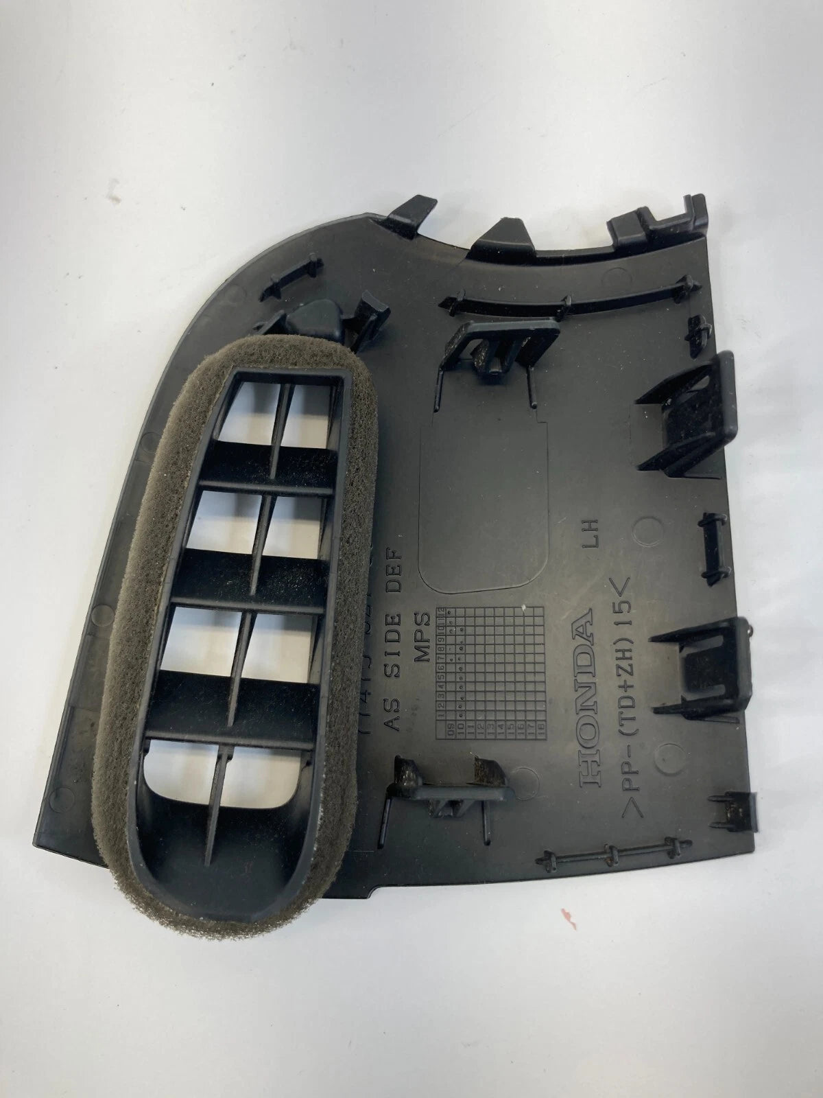 11-16 HONDA CR-Z CRZ RIGHT SIDE DEFROSTER AIR GARNISH TRIM BEZEL 77475-SZT-G0