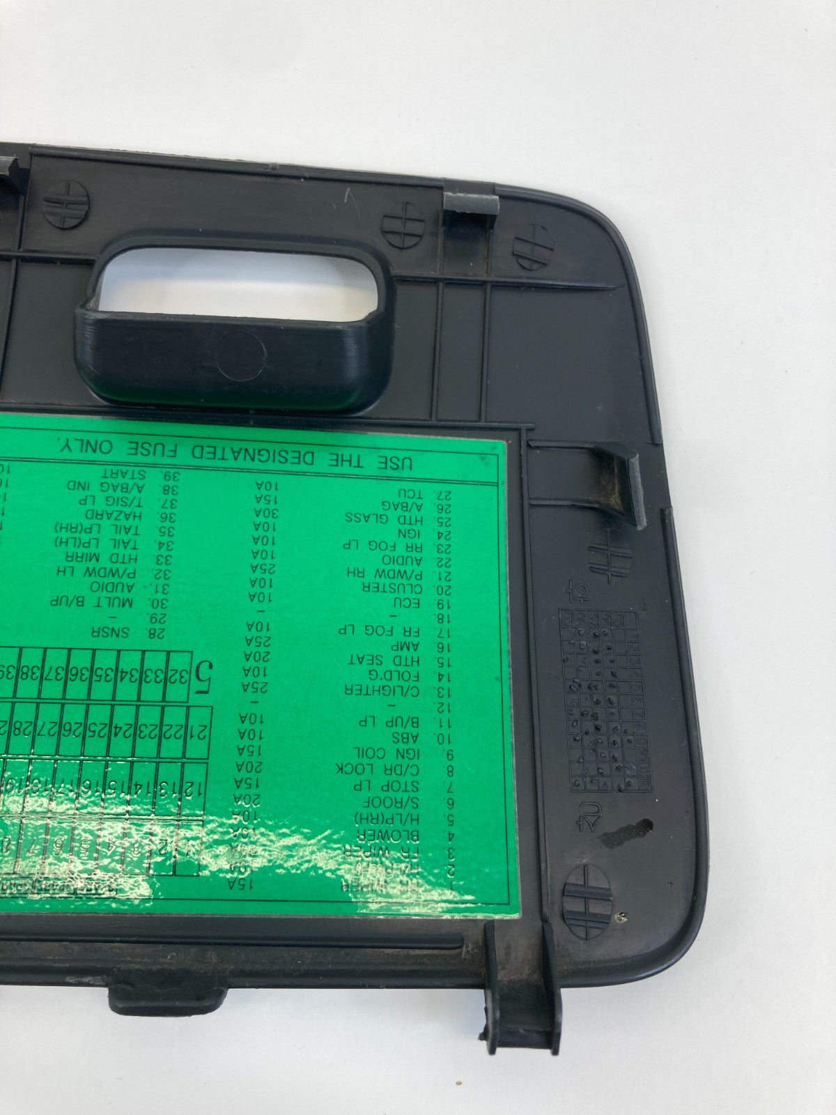 06 07 08 09 10 11 Hyundai Accent Fuse Box Door Lid Cover Trim Panel 84756-1E100