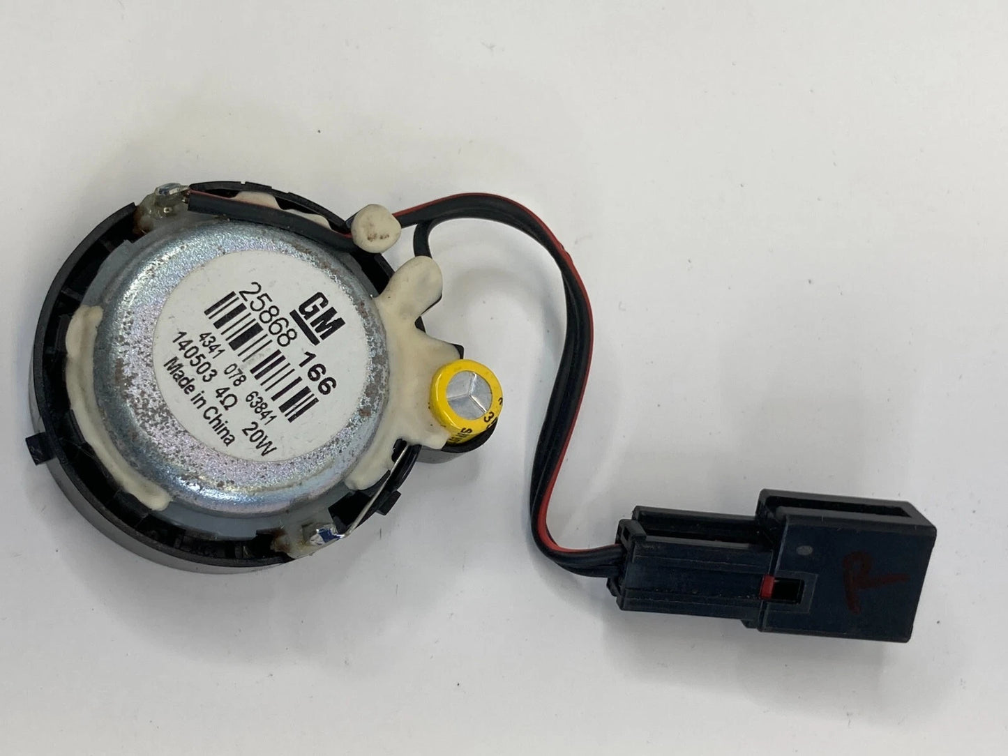 2013-2015 CHEVY MALIBU RH WINDSHIELD SIDE A-PILLAR TWEETER SPEAKER 25868166 OEM