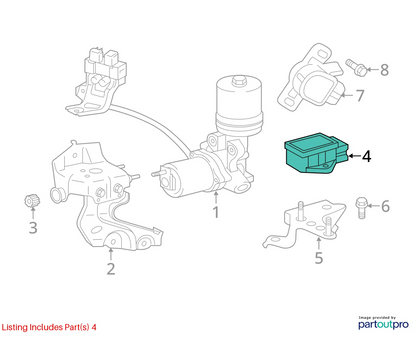 2010-2013 TOYOTA YARIS YAW RATE SENSOR STABILITY CONTROL 89183-48030 OEM