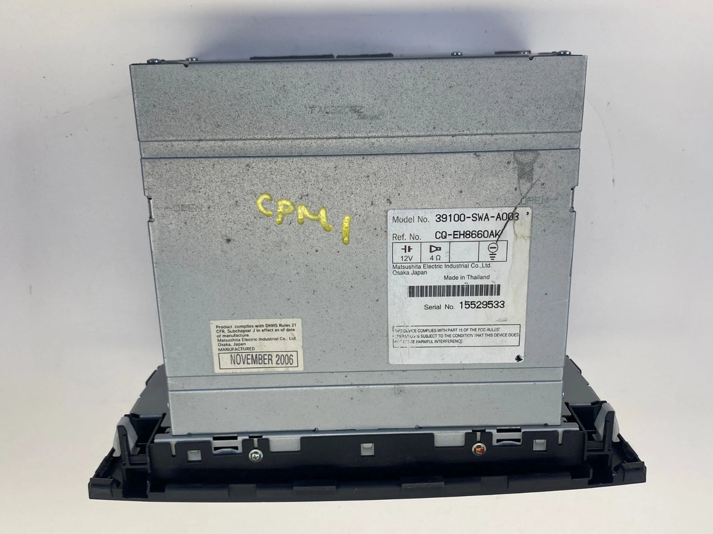 2007-2009 HONDA CR-V AM FM RADIO 6 DISC CD CHANGER PLAYER OEM 39100-SWA-A003