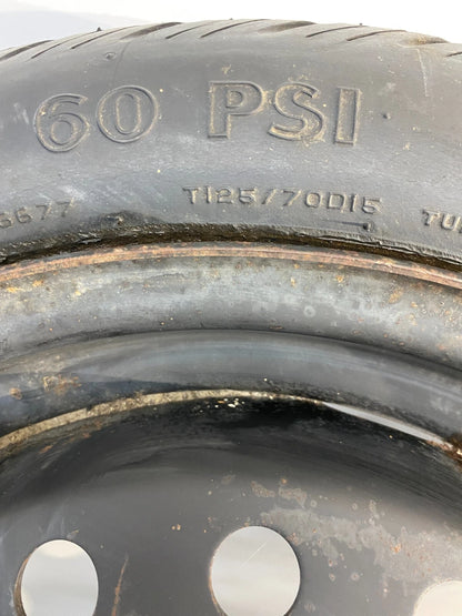 1986-1991 CADILLAC SEVILLE EMERGENCY SPARE TIRE RIM COMPACT DONUT T125/70D15