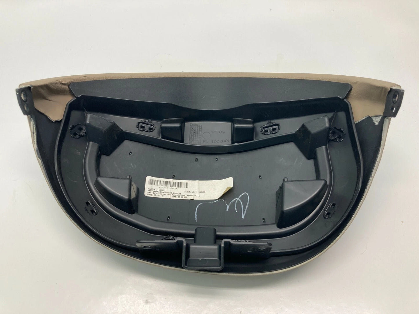 2008-2012 CHEVROLET MALIBU DASH INSTRUMENT CLUSTER SPEEDOMETER HOOD SHADE ASSY