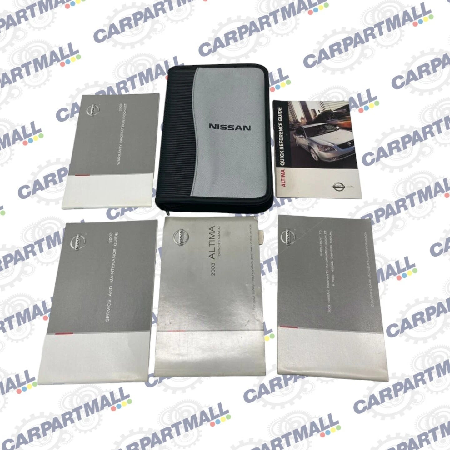 2003 03 NISSAN ALTIMA OWNERS MANUAL & WARRANTY INFORMATION SET KIT W/ CASE OEM