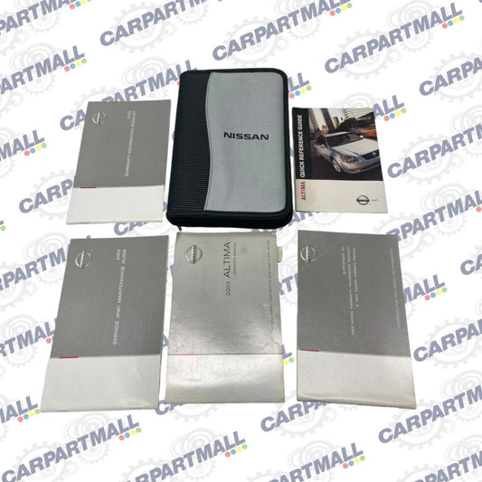 2003 03 NISSAN ALTIMA OWNERS MANUAL & WARRANTY INFORMATION SET KIT W/ CASE OEM
