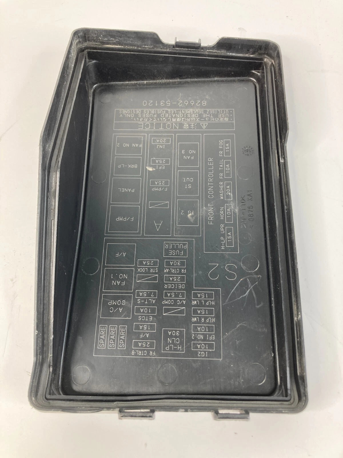 2006-2013 LEXUS IS250 IS350 ENGINE UNDER HOOD FUSE BOX COVER TOP 82662-53120