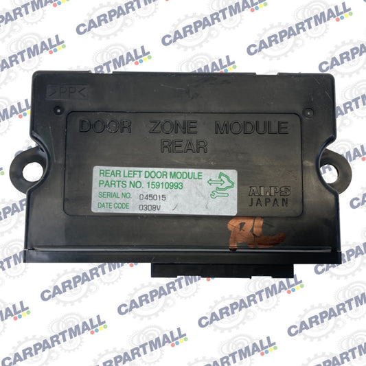 2005-2011 Cadillac STS Rear Left Back Side Door Control Module Zone 15910993