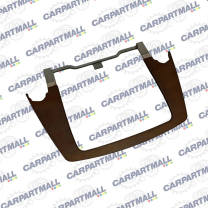02 03 04 05 BMW E65 E66 745I 745LI CENTER CONSOLE TRIM BEZEL WOODGRAIN OEM