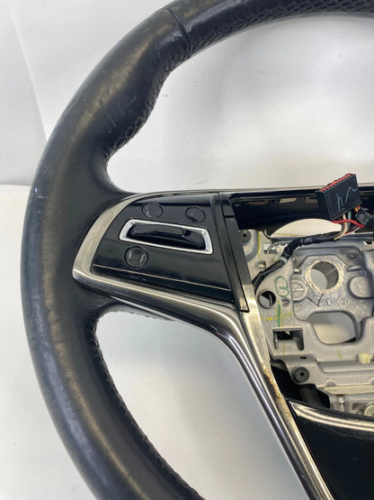 13-18 CADILLAC ATS SEDAN STEERING WHEEL W/ AUDIO CONTROL SWITCH LEATHER BLACK