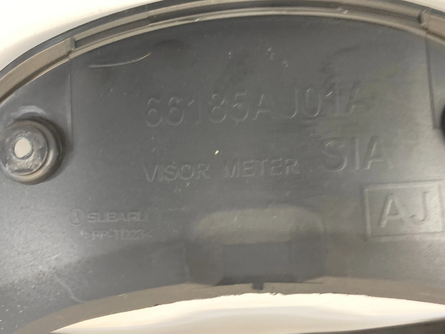 2010-2014 SUBARU LEGACY SPEEDOMETER CLUSTER SURROUND VISOR BEZEL 66185AJ01A OEM