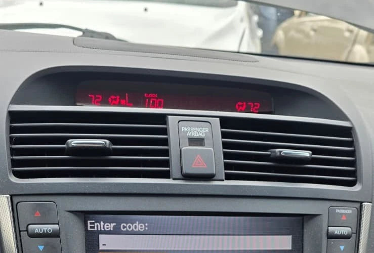 07-08 ACURA TL TYPE-S CENTER DASH AC VENT BEZEL CLOCK INFO DISPLAY 39710-SEP-A61