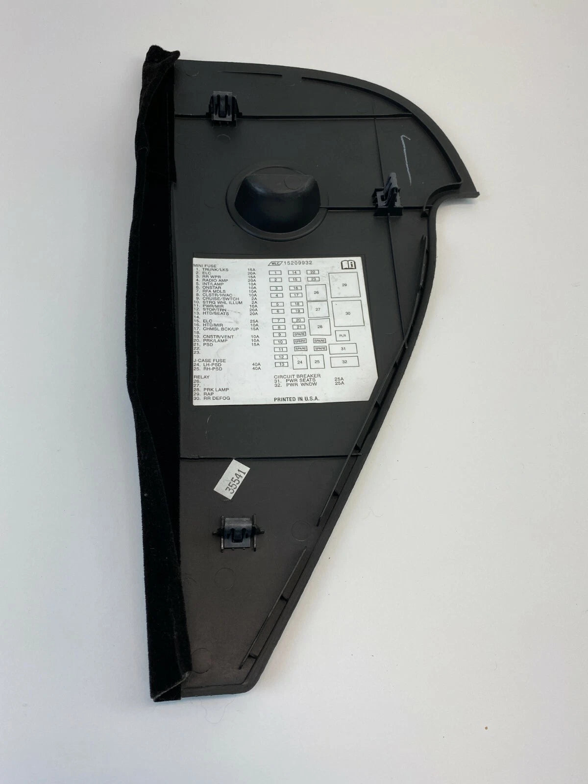 05-07 SATURN RELAY FRONT RIGHT SIDE DASH END CAP COVER TRIM PANEL 15198332 OEM