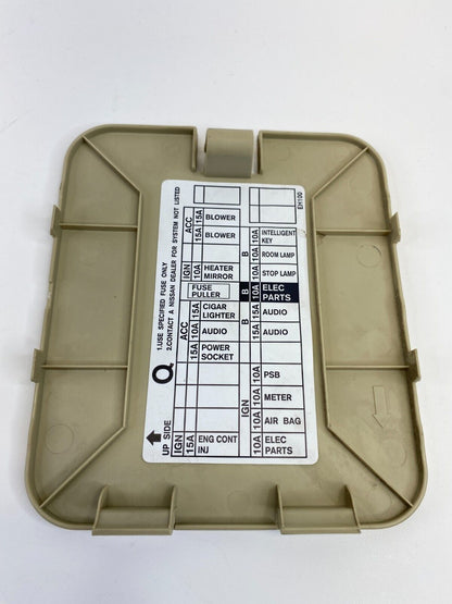 2006-2010 Infiniti M35 M45 Kick Panel Fuse Box Lid Cover Cap Trim OEM