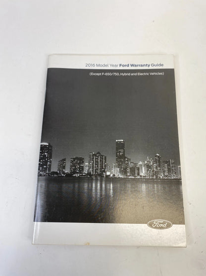 2016 FORD FUSION SEDAN OWNER'S MANUAL MAINTENACE WARRANTY GUIDE BOOK W /CASE OEM