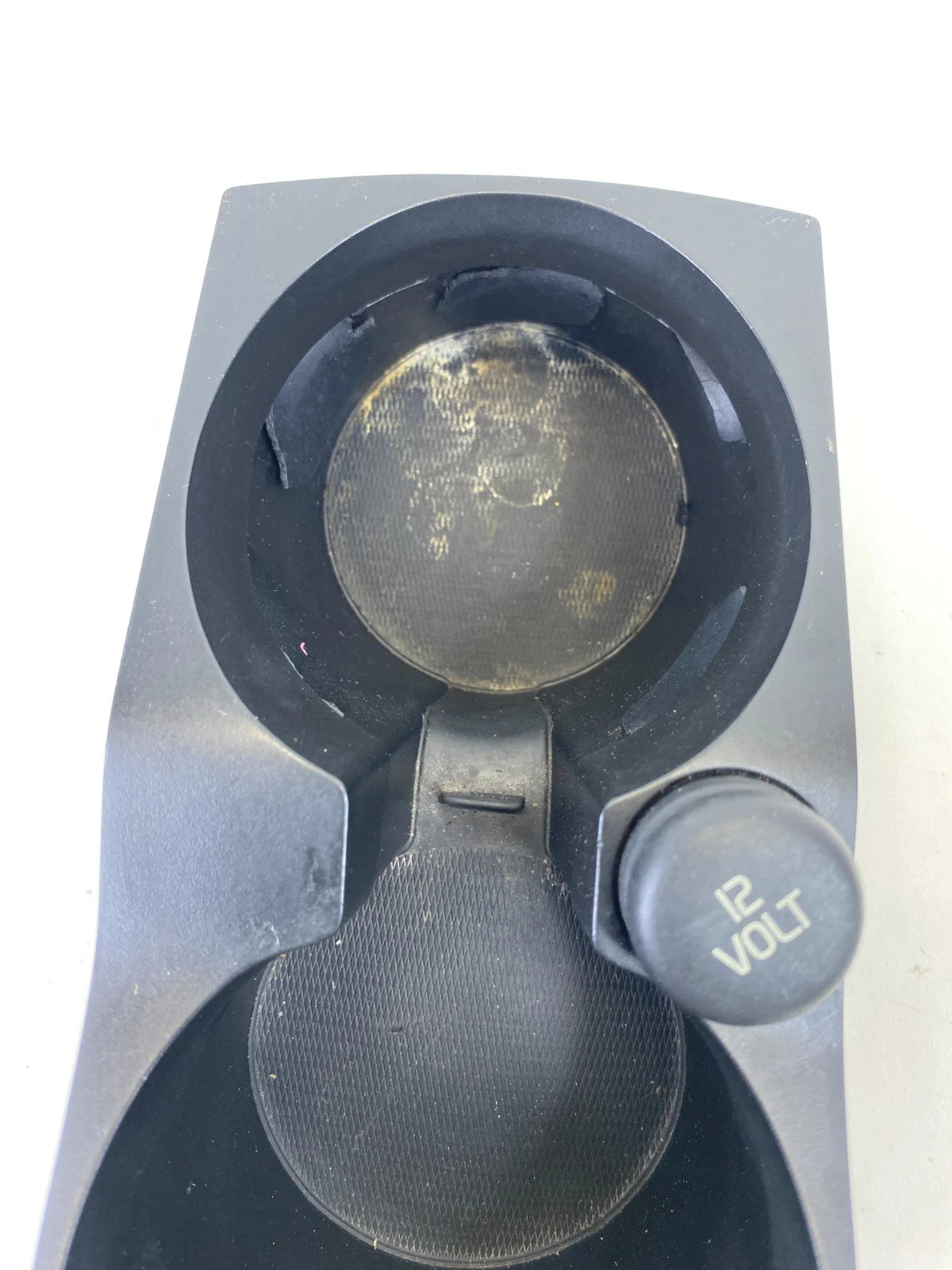 11-13 VOLVO S60 CENTER CONSOLE INSERT DUAL CUP HOLDER CUPHOLDER W/ POWER OUTLET