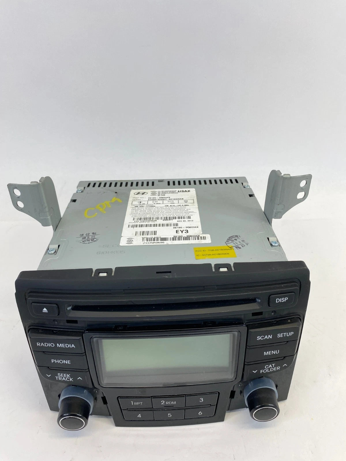 2012-2015 HYUNDAI SONATA AM FM CD RADIO RECEIVER DASH FACTORY OEM 96180-3Q6004X
