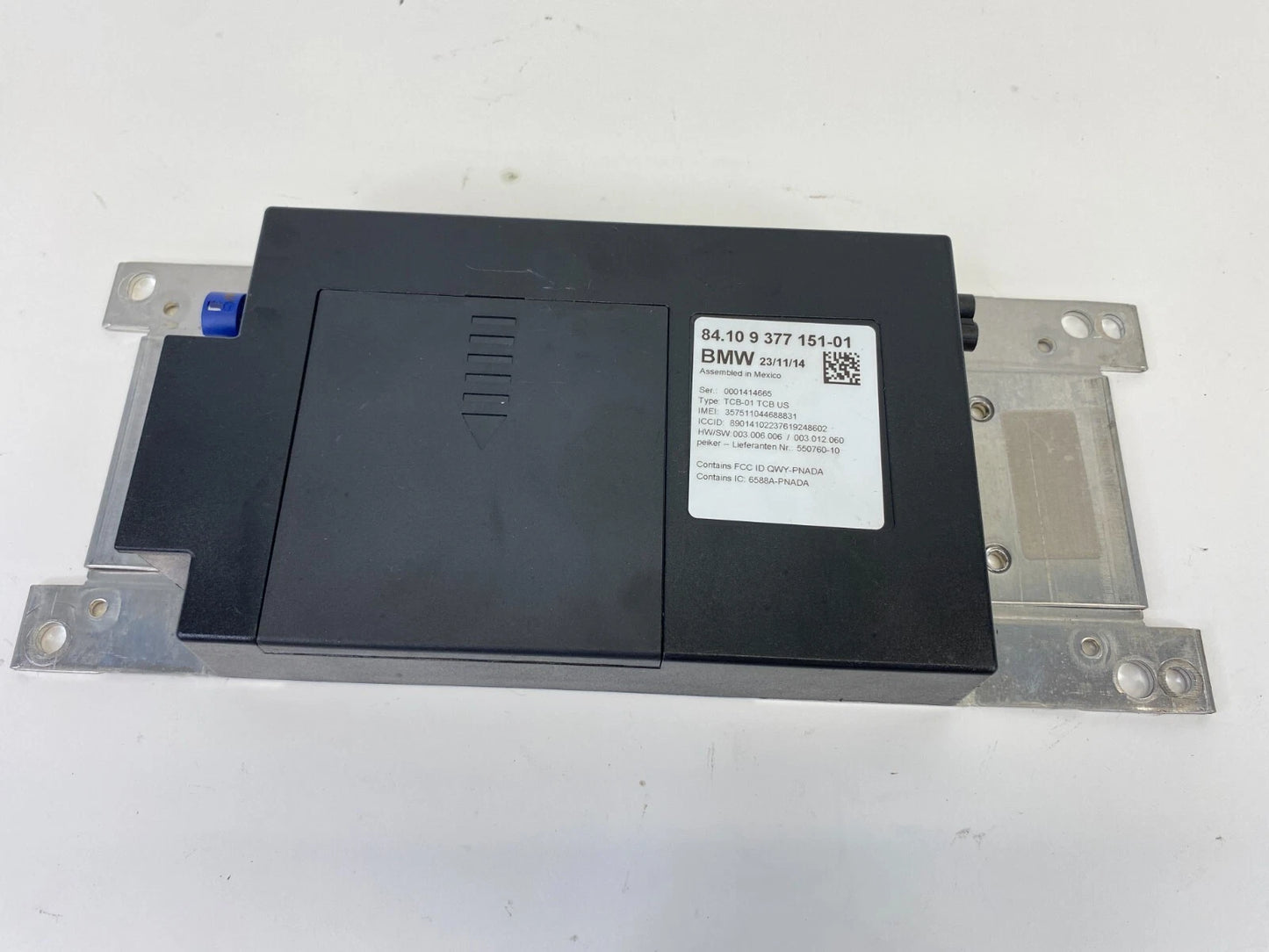 2014-2017 BMW X3 TELEMATICS COMMUNICATION CONTROL UNIT MODULE 9377151 OEM