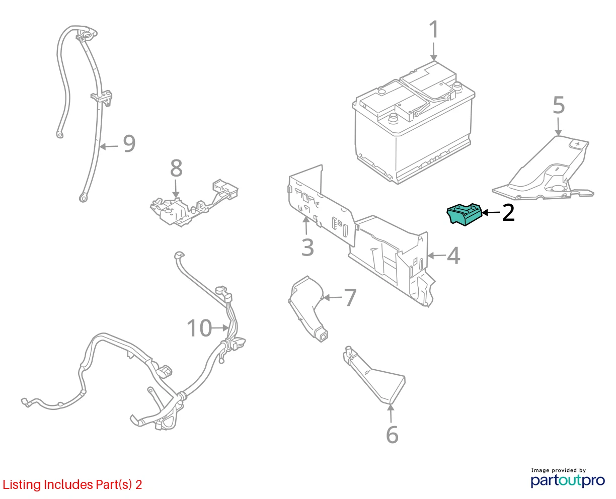 2003-2011 SAAB 9-3 93 BATTERY HOLDER HOLD DOWN RETAINER 12793818 OEM