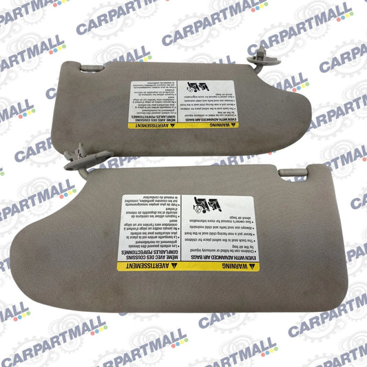 13-18 NISSAN ALTIMA LEFT & RIGHT SUNVISOR DRIVER & PASSENGER SUN VISOR SET GRAY