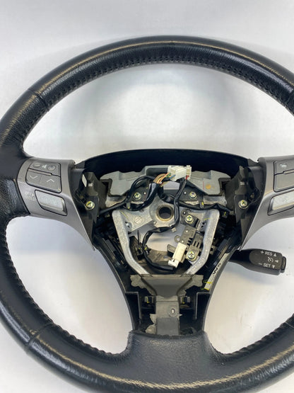 2009-2012 TOYOTA VENZA STEERING WHEEL W/SWITCHES BLACK LEATHER ASSEMBLY OEM