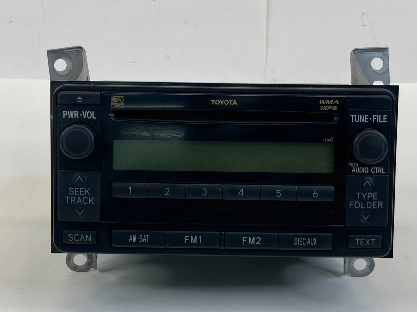 09 10 11 TOYOTA YARIS AM / FM RADIO CD CASSETTE PLAYER RECEIVER 86120-52A20 OEM