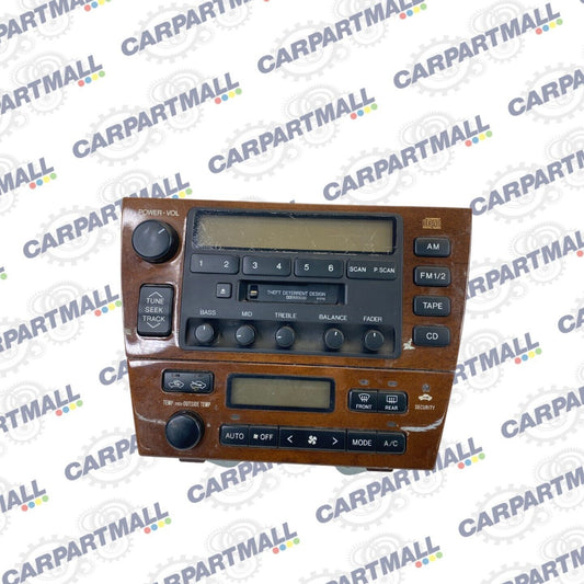 2000 2001 Lexus ES300 AM/FM Radio Receiver Cassette Player w/ Climate Control