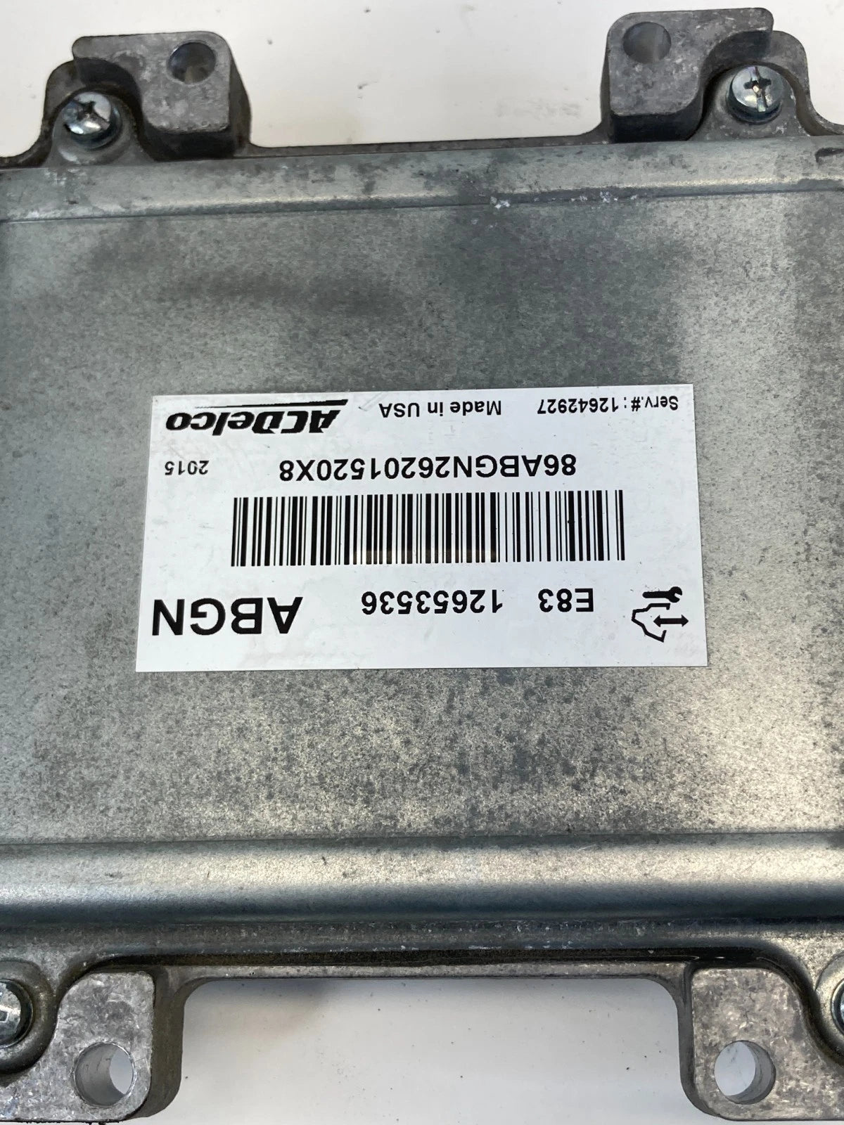 2012 CHEVROLET SONIC 1.8L ENGINE COMPUTER CONTROL MODULE ECM ECU 12653536