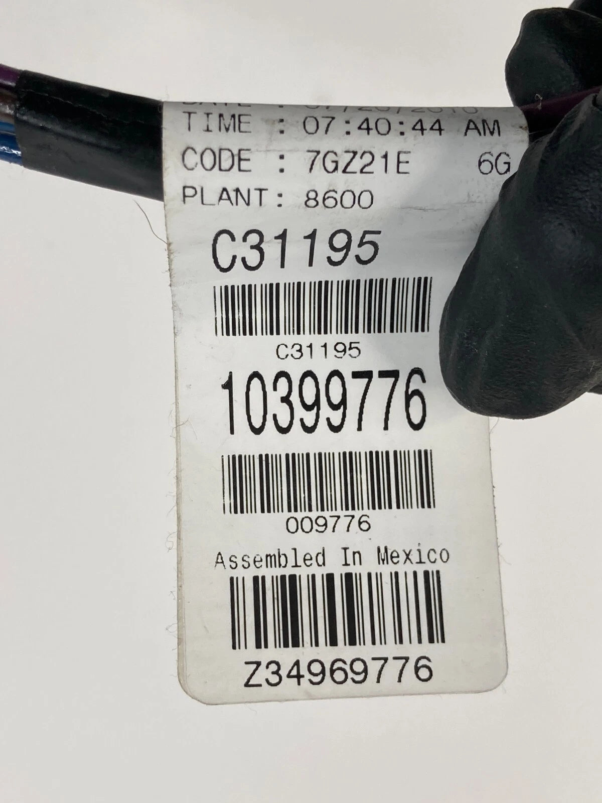 08-12 CHEVROLET MALIBU REAR LEFT BACK DOOR WINDOW SWITCH WIRE HARNESS 10399776