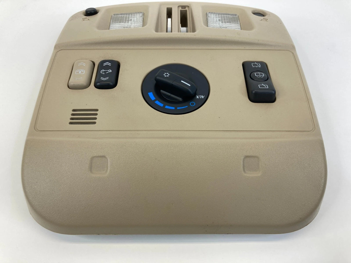 2006-2009 CADILLAC SRX OVERHEAD CONSOLE MAP LIGHT SUNROOF AC SWITCH TAN OEM