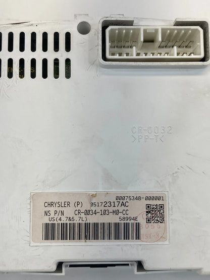 2007 JEEP GRAND CHEROKEE COMMANDER SPEEDOMETER CLUSTER GAUGES 05172317AC OEM