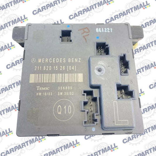 2003-2006 Mercedes-Benz E500 Rear Left Door Control Module Unit 2118201526 OEM