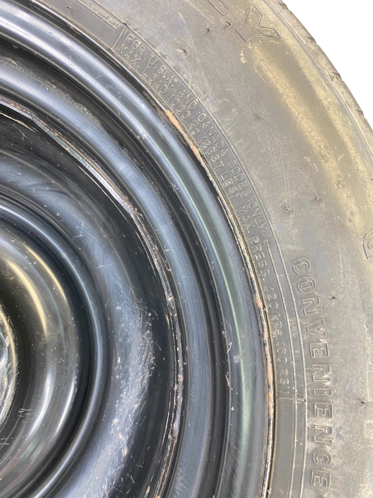 2008-2013 NISSAN ROGUE RIM SPARE TIRE COMPACT DONUT WHEEL T155/90D16 OEM