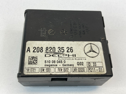 1999-2003 Mercedes-Benz CLK 430 Anti Theft Alarm Control Module Unit 2088203526