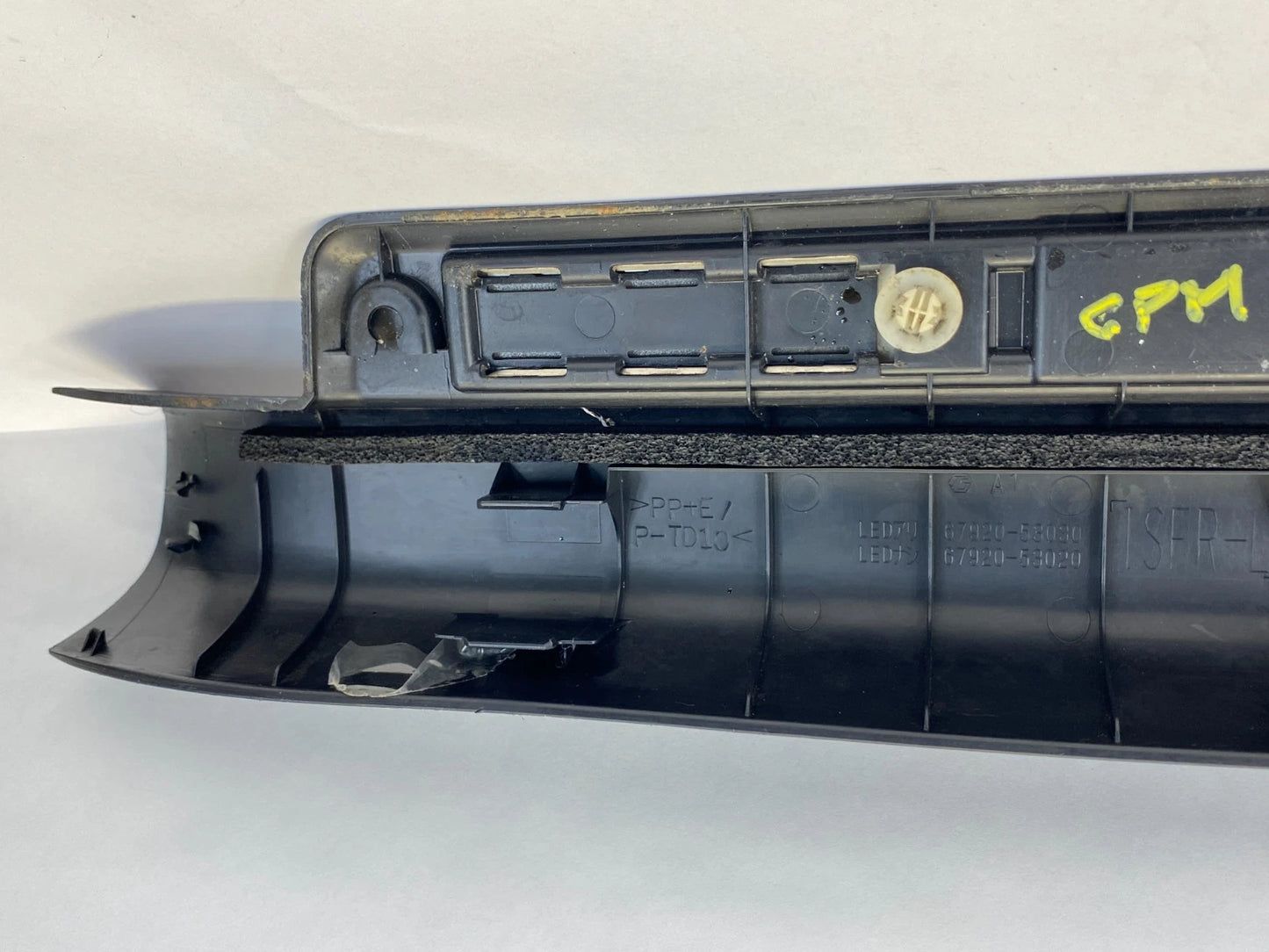 06-13 LEXUS IS250 FRONT LEFT ILLUMINATED DOOR SILL SCUFF PLATE OEM 67920-53030
