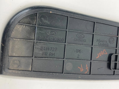 11-13 KIA OPTIMA FRONT RIGHT INNER DOOR PULL HANDLE COVER CAP MAT 82724-4C000